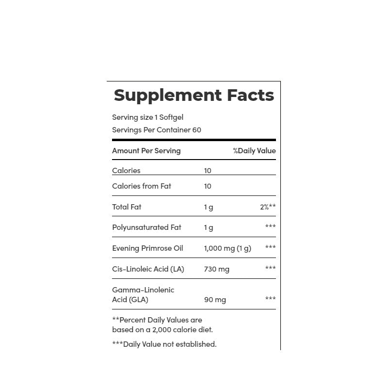 Evening Primrose Oil 1000 MG 60 Caps Nature's Bounty