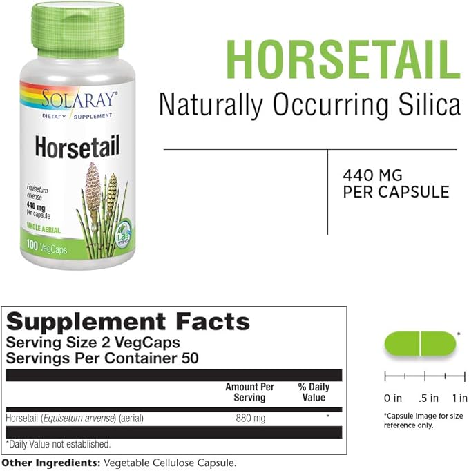 Horsetail 880 MG 100 Caps Solaray