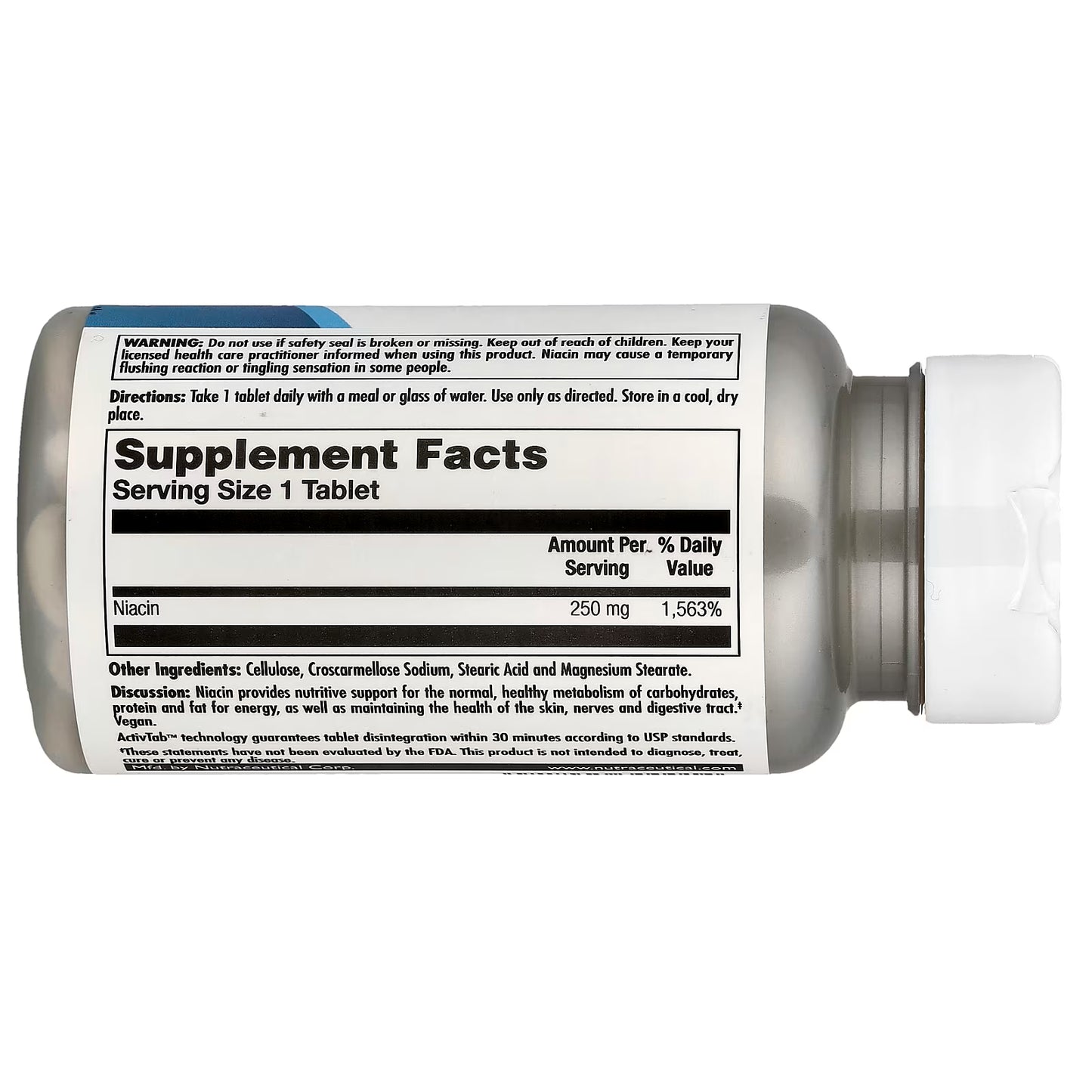 Niacin 250 MG 100 Tabs KAL