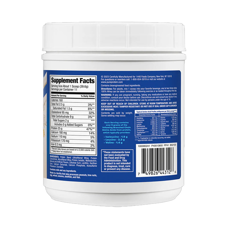 Whey Protein Vainilla 1 Lb Pure Protein