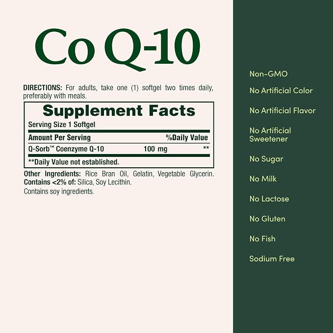 COQ10 100 MG 45 Caps Nature's Bounty