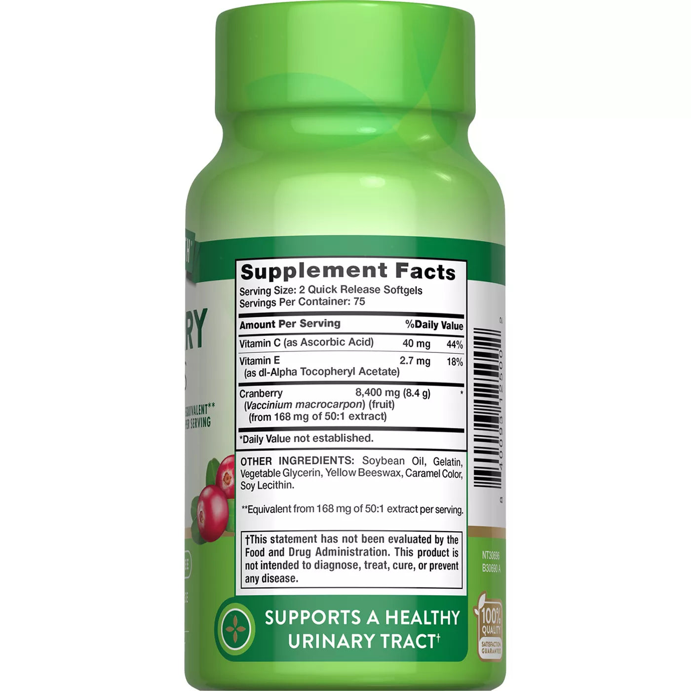 Cranberry 8400 MG 150 Caps Nature's Truth