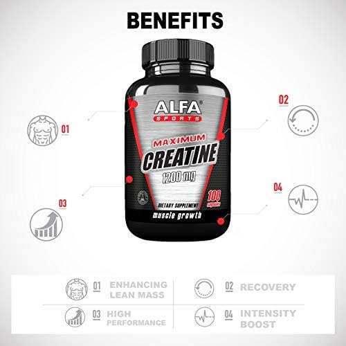 Creatine 1200 MG 100 Caps Alfa Sports