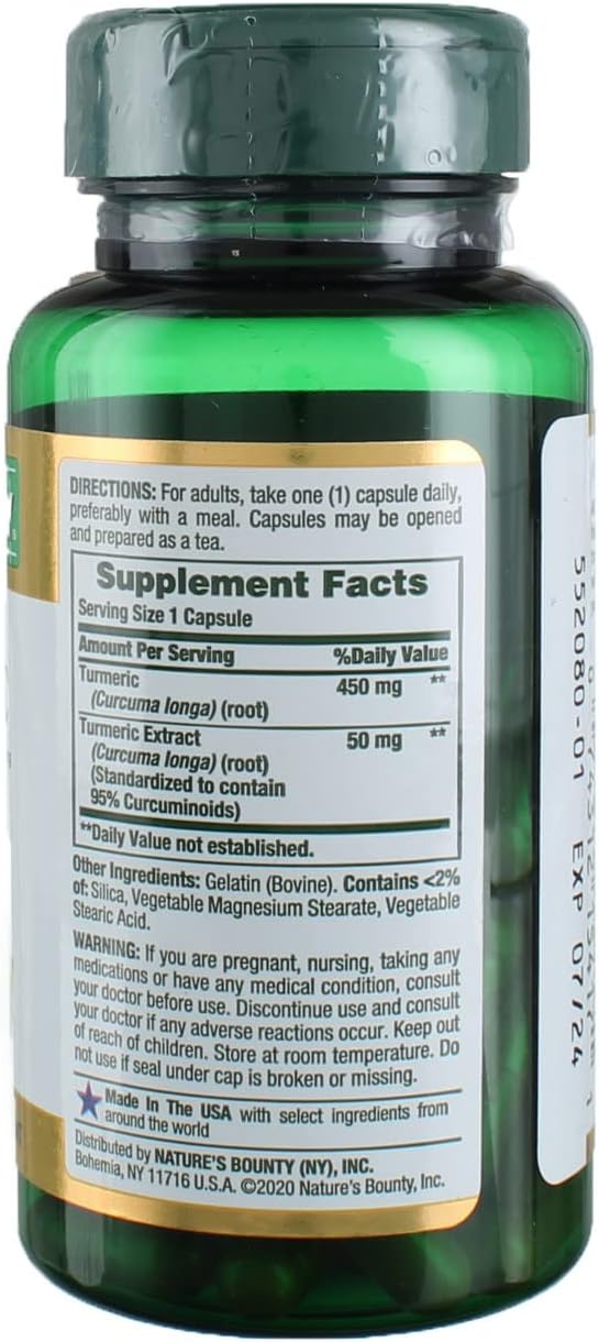 Curcuma (Turmeric) 450 MG 60 Caps Nature's Bounty