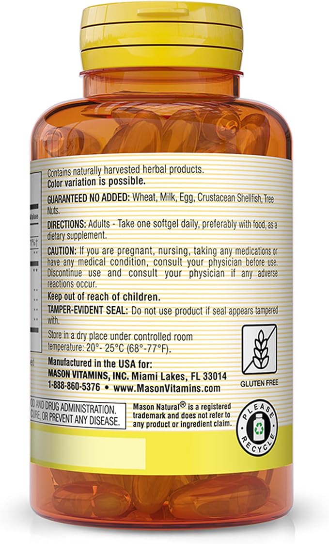 Flaxseed Oil - Omega 3 6 9 1000 MG 100 Tabs Mason Natural
