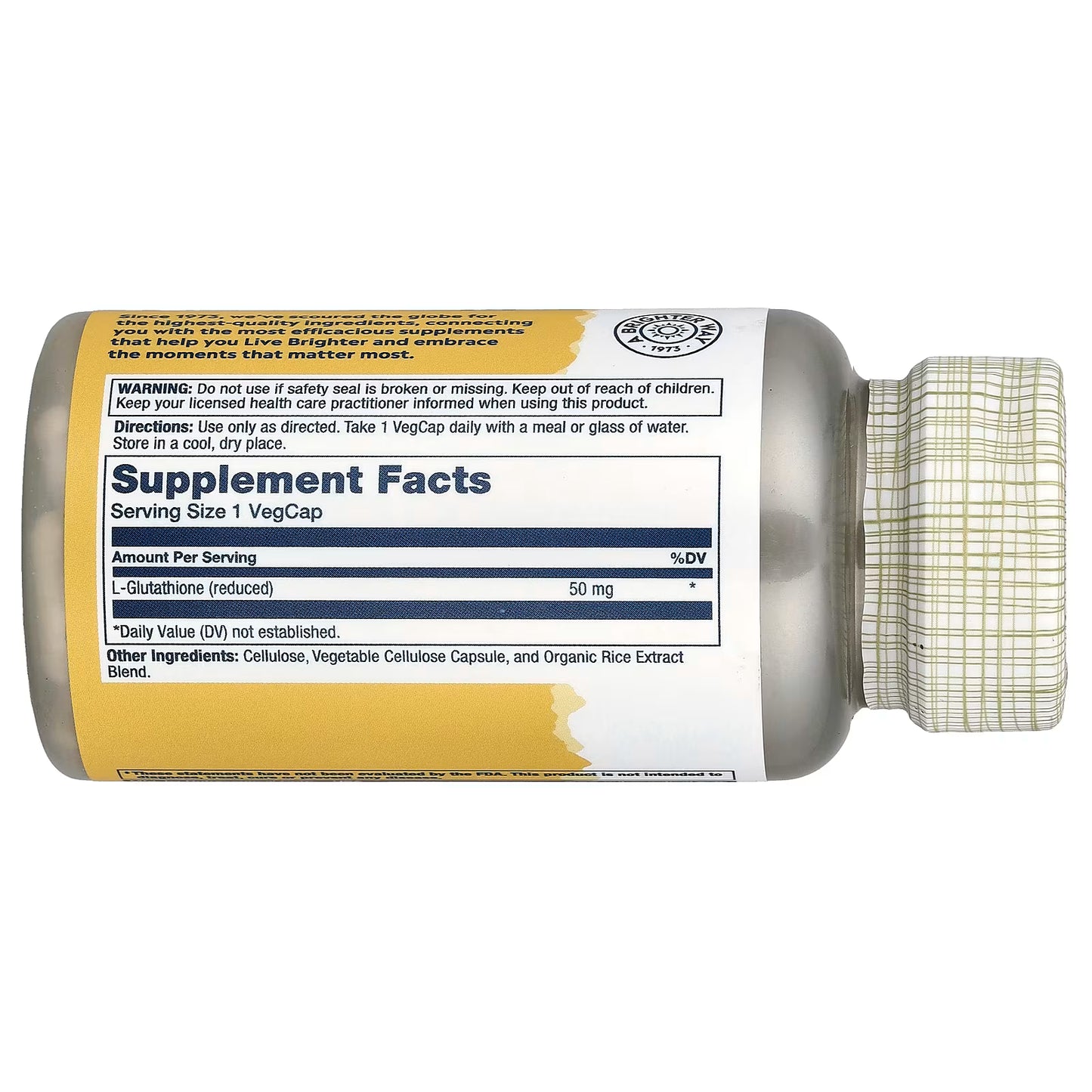 Glutation 50 MG 60 Caps Solaray