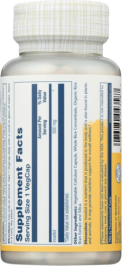Inositol 500 MG 100 Caps Solaray