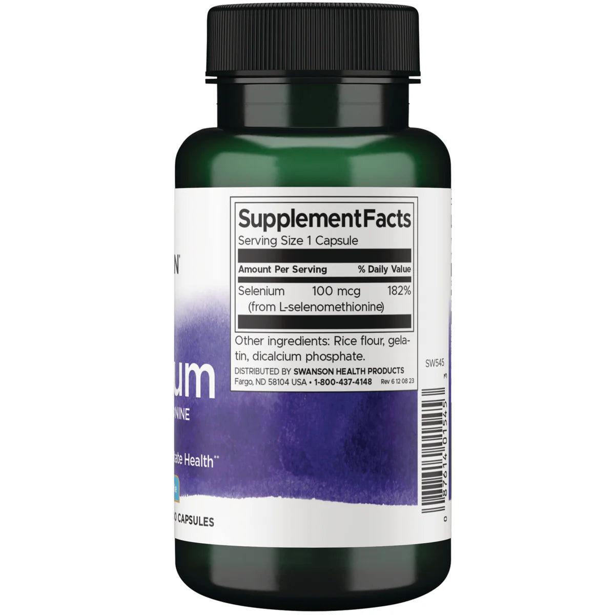Selenium 100mcg 200 Caps Swanson