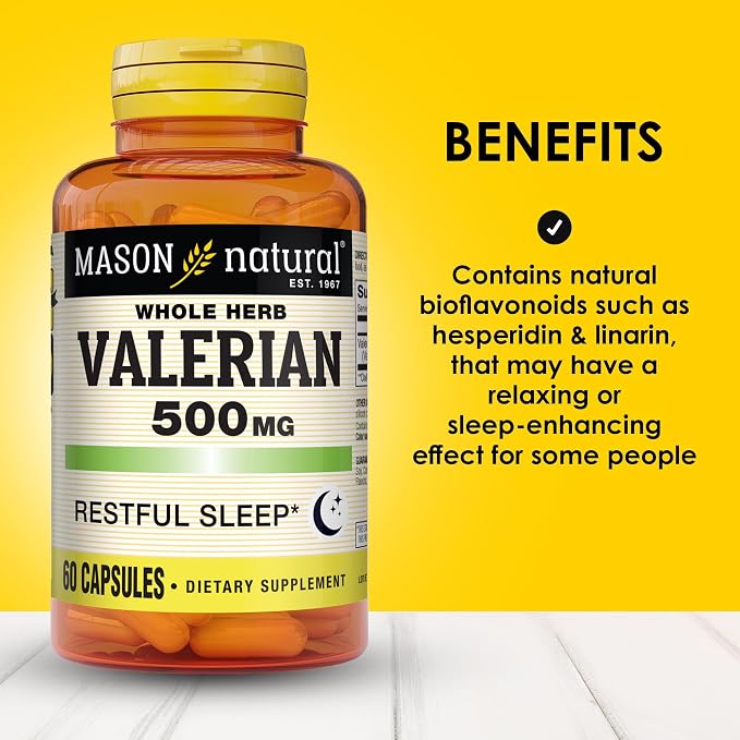 Valeriana 500 MG 60 Caps Mason Natural