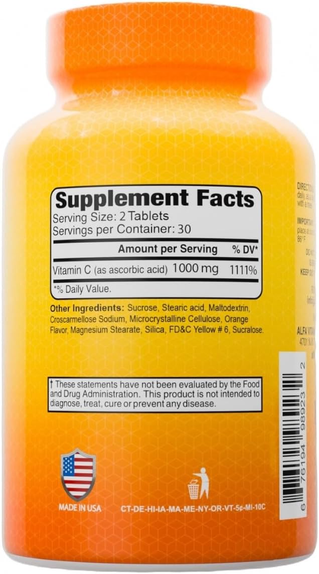 Vitamina C 1000 MG 100 Tabs Alfa