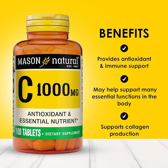 Vitamina C 1000 MG 100 Tabs Mason Natural