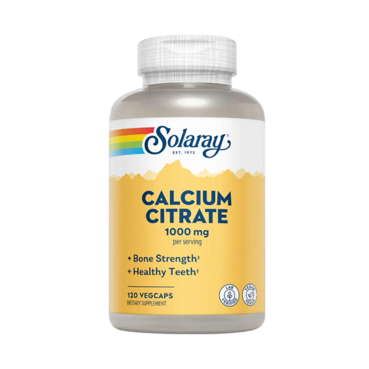 Calcio Citrato 1000 MG 120 Caps Solaray