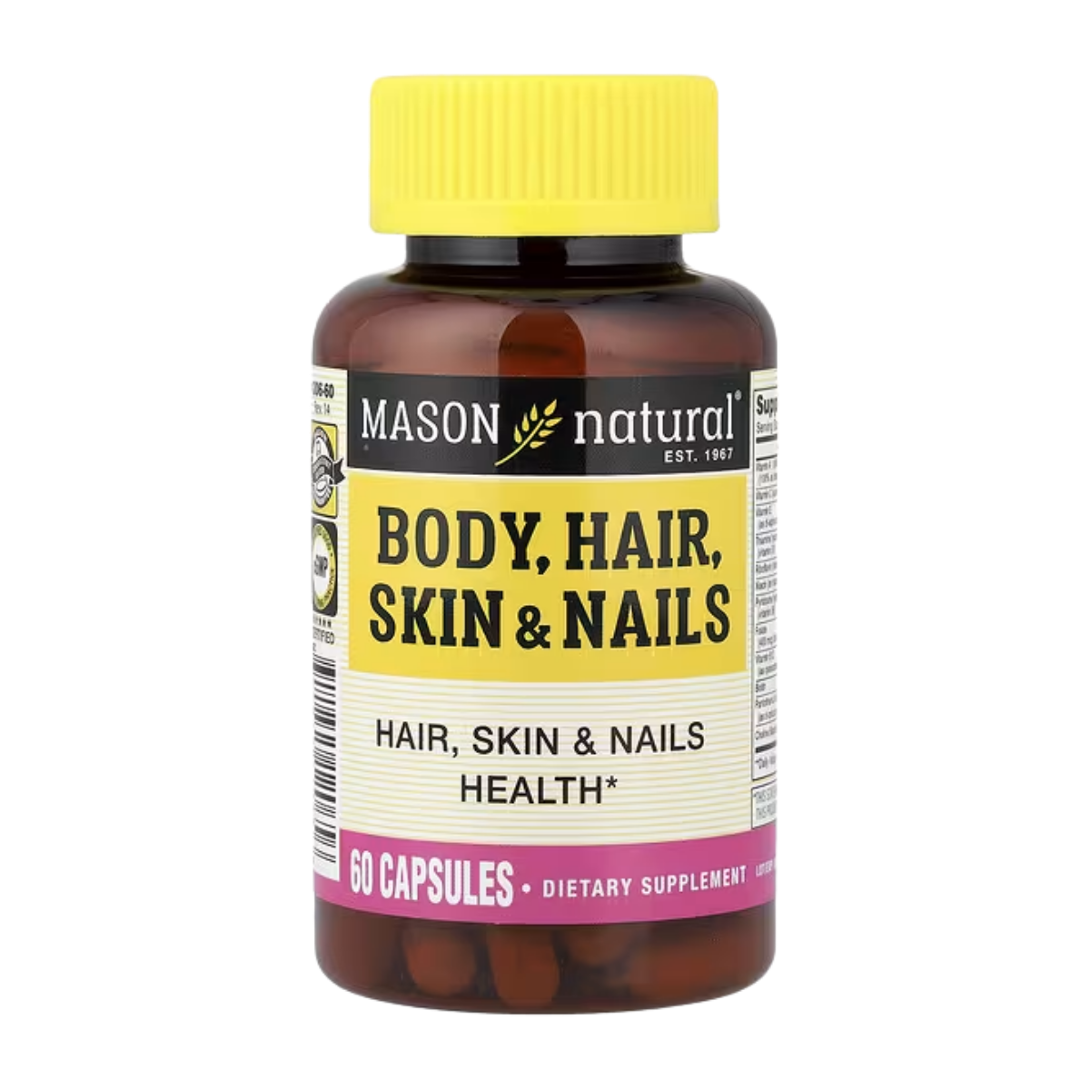 Body, Hair & Nails 60 Caps Mason Natural