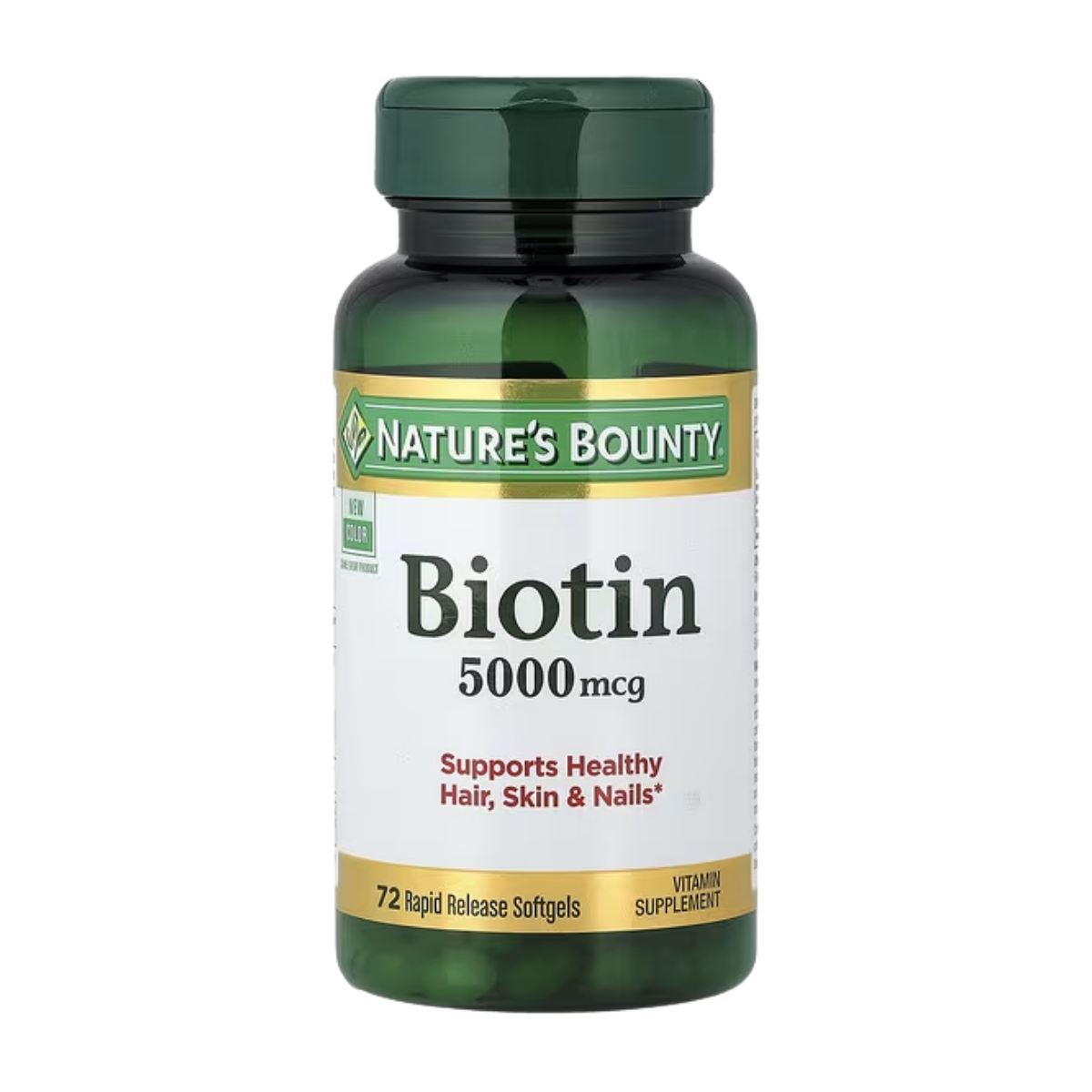 Biotina 5000 MCG 72 Caps Nature's Bounty