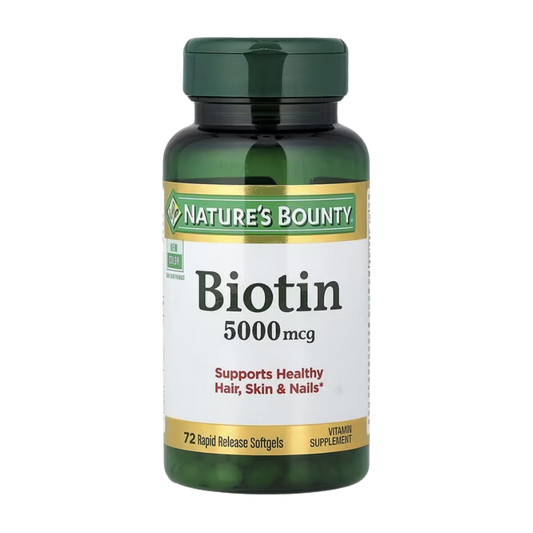 Biotina 5000 MCG 72 Caps Nature's Bounty