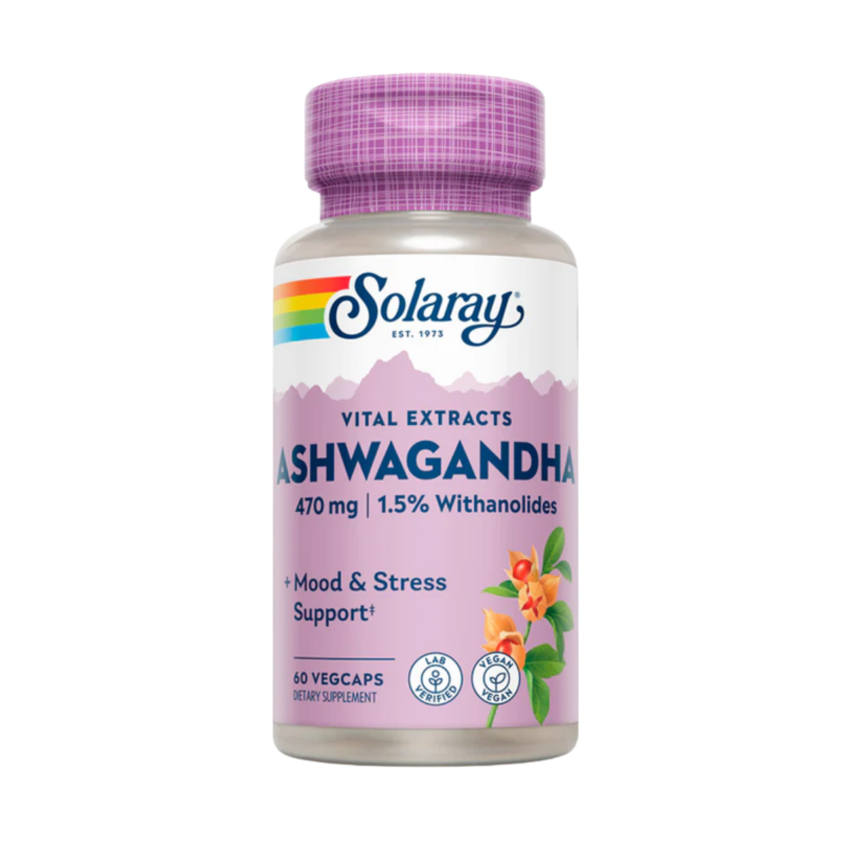 Ashwaganda 470 MG 60 Caps Solaray