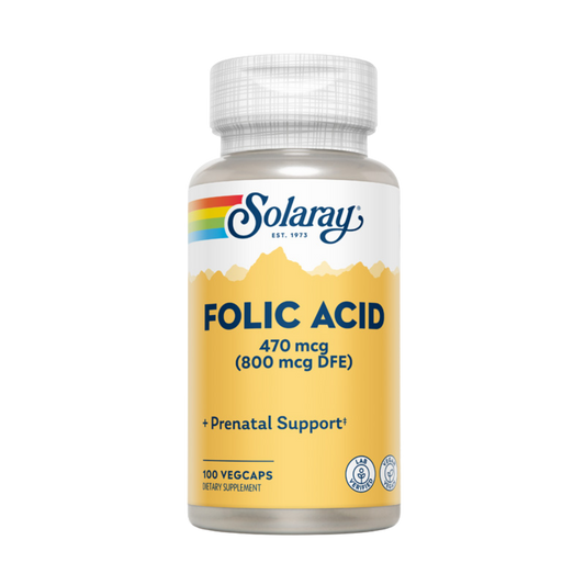 Acido Folico 470 MCG 100 Caps Solaray
