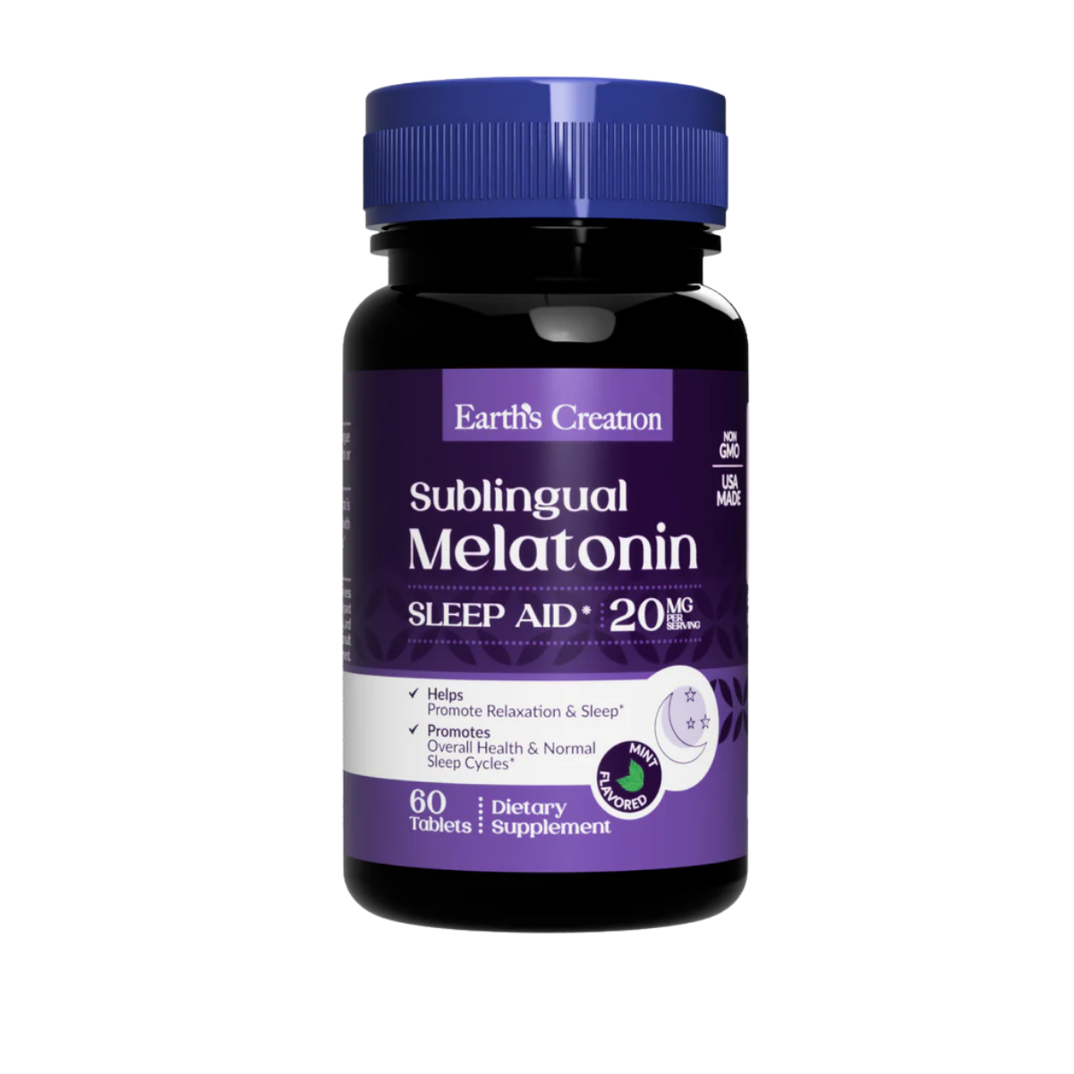 Melatonina Sublingual 20MG Earths Creation