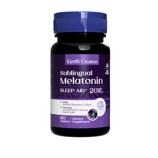 Melatonina Sublingual 20MG Earths Creation