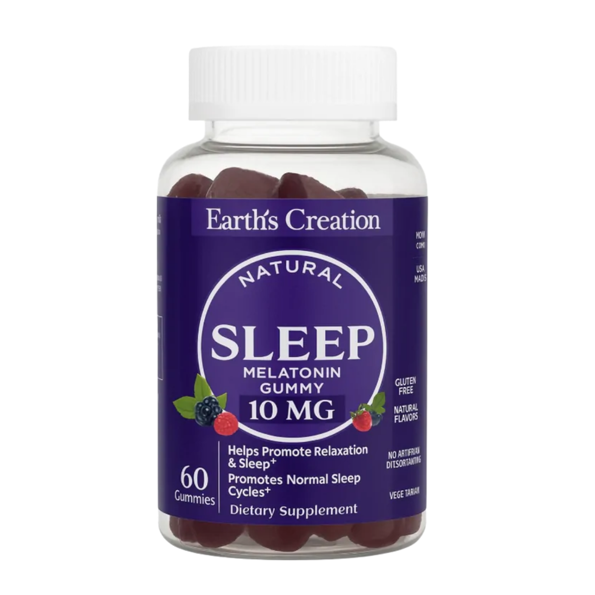 Melatonina Gomas 10MG Earths Creation