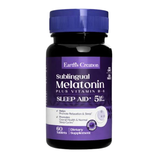 Melatonina Sublingual 5 MG 60 Tabs Earth's Creation