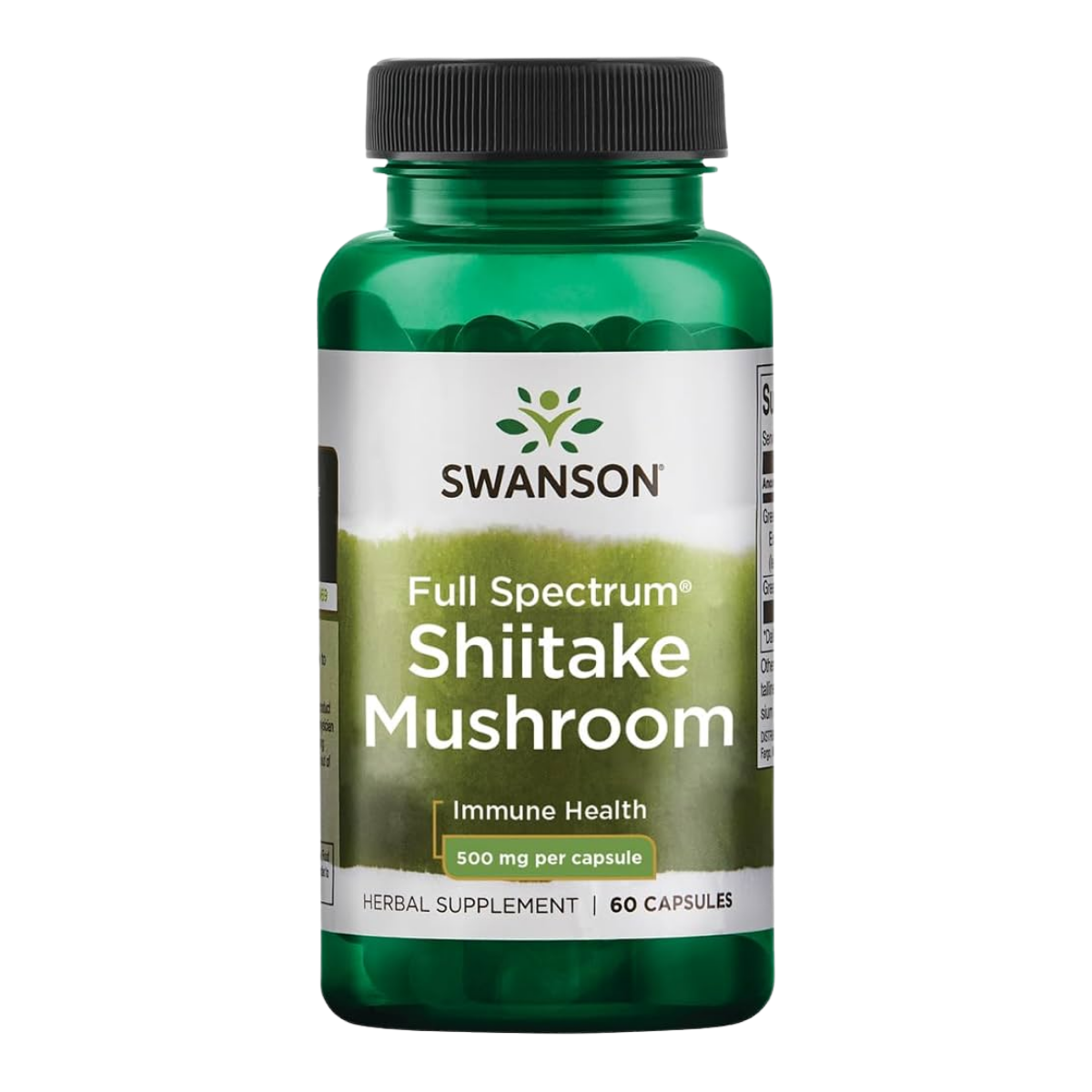 Shiitake Mushroom 500 MG 60 Caps Swanson