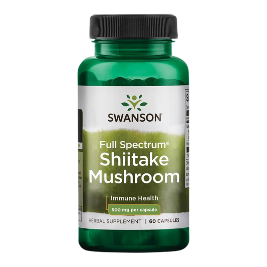 Shiitake Mushroom 500 MG 60 Caps Swanson