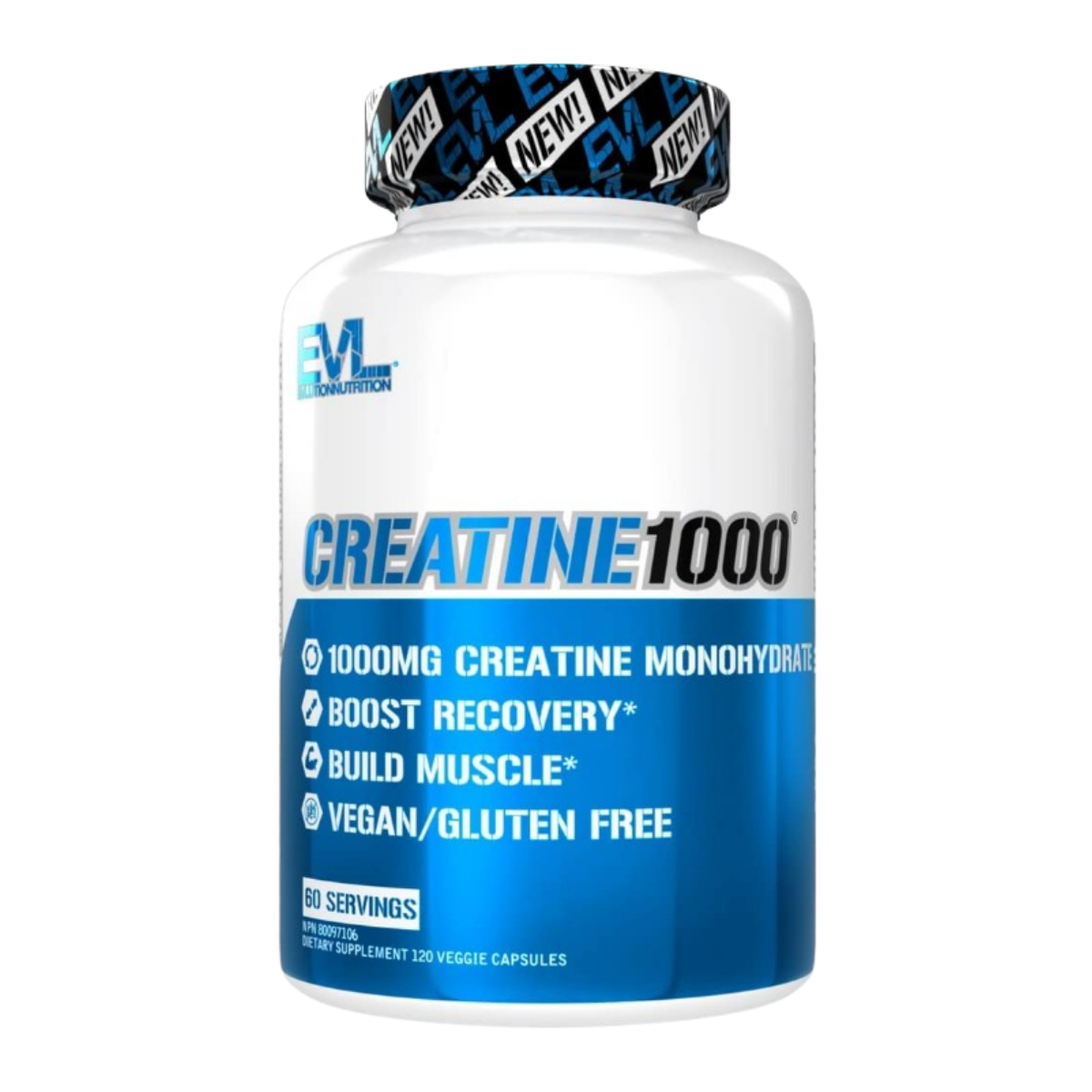 Creatina 1000 MG 60 Caps EVL