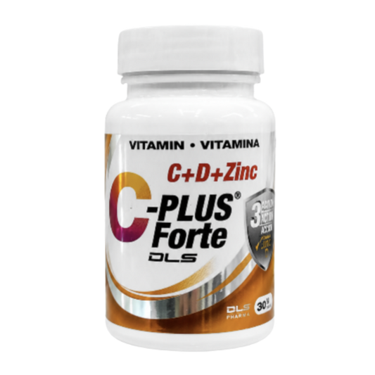 Vitamina C Plus Forte (C + D + Zinc) 30 Caps DLS