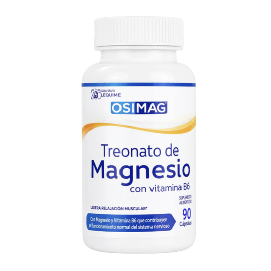 Treonato de Magnesio + B6 60 Caps Osimag