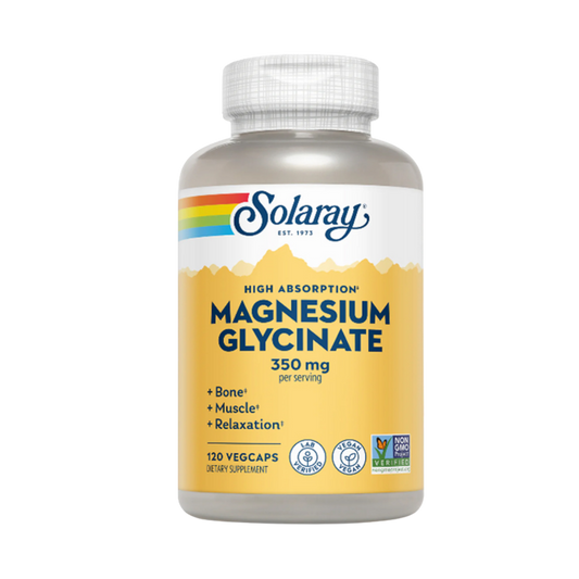 Glicinato de Magnesio 350 MG 120 Caps Solaray