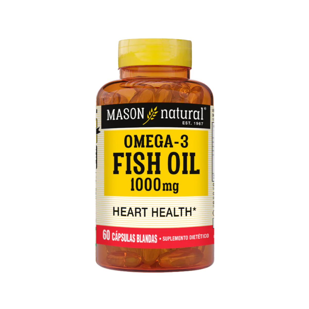 Fish Oil 1000 MG 60 Caps Mason Natural