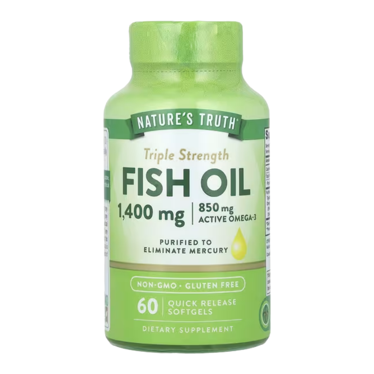 Fish Oil 1400 MG 60 Caps Nature's Truth