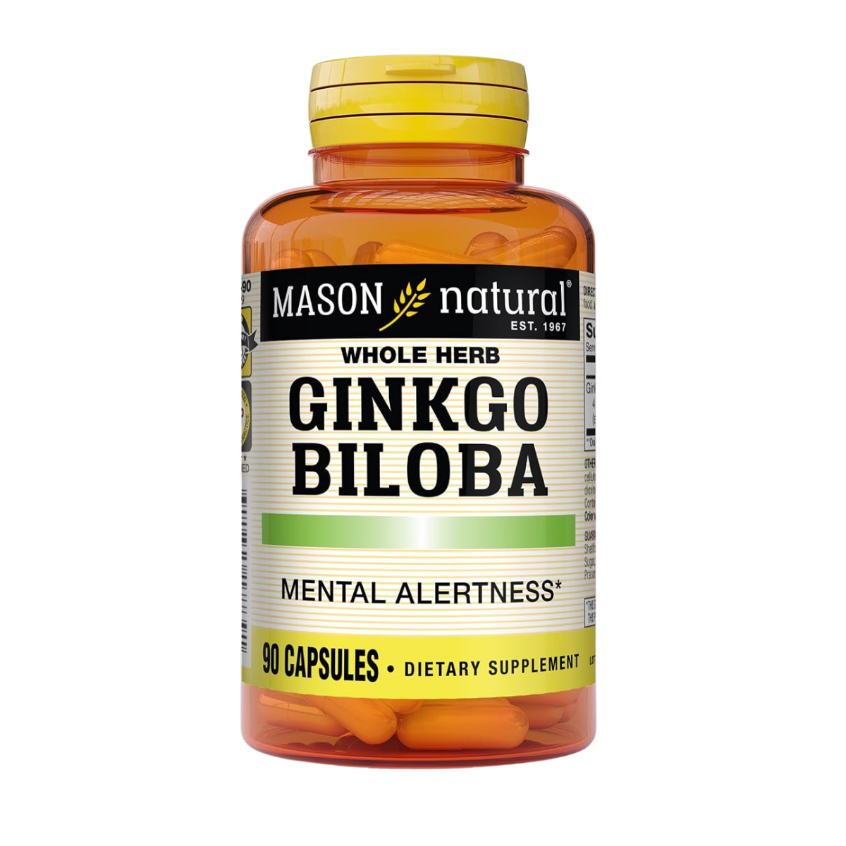 Ginkgo Biloba 500 MG 60 Caps Mason Natural