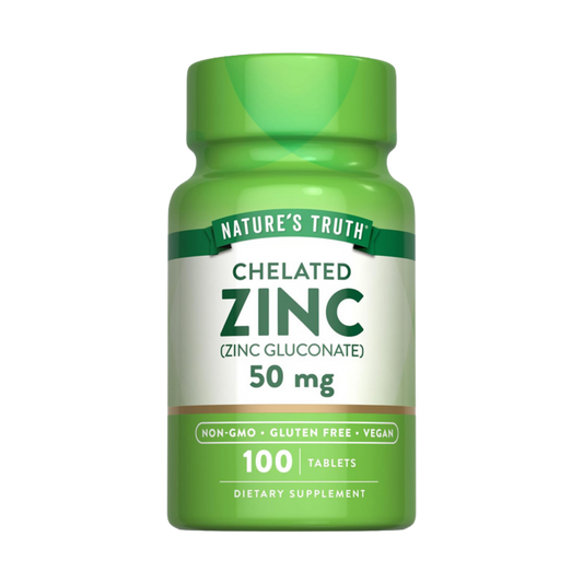Zinc Quelado 50 MG 100 Tabs Nature's Truth