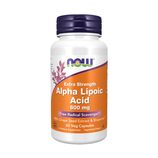 Acido Alfa Lipoico 600 MG 60 VegCaps NOW