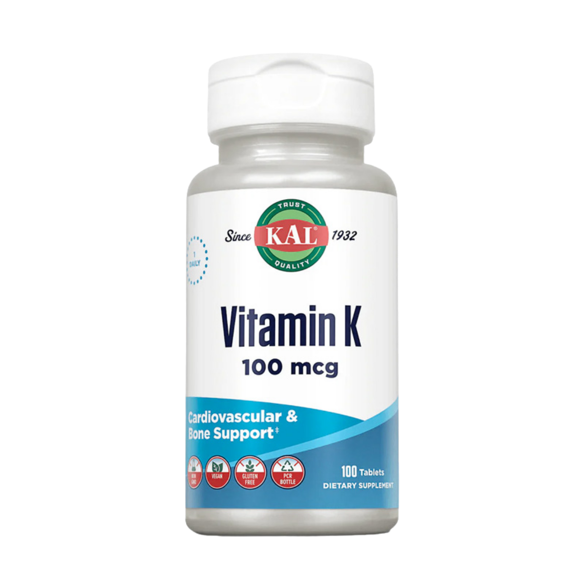 Vitamina K 100 MCG 100 Caps KAL