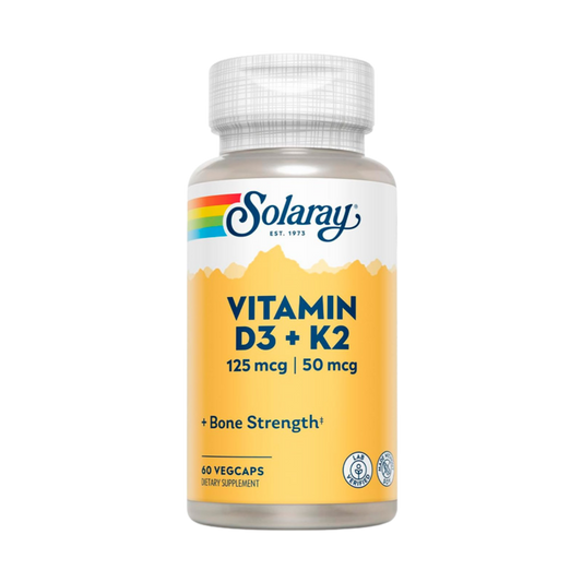 Vitamina D3+K2 125 MCG 50 MCG 60 Caps Solaray