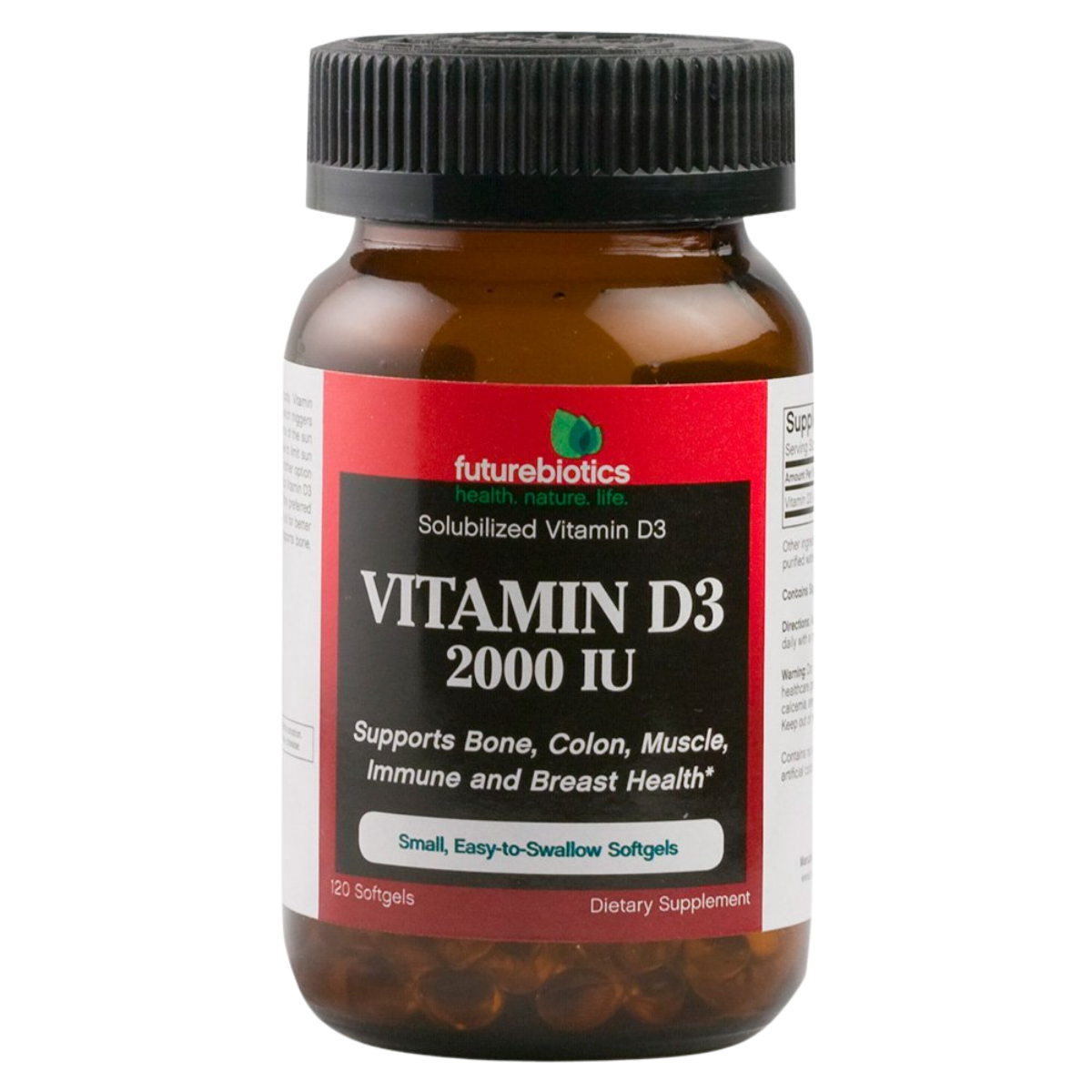 Vitamina D3 2000 IU 120 Caps futurebiotics