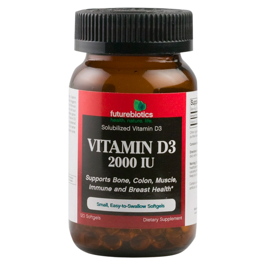 Vitamina D3 2000 IU 120 Caps futurebiotics