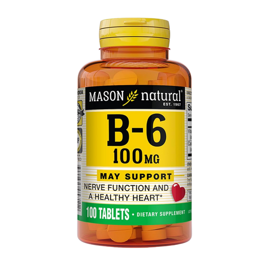 Vitamina B6 100 MG 100 Tabs Mason Natural