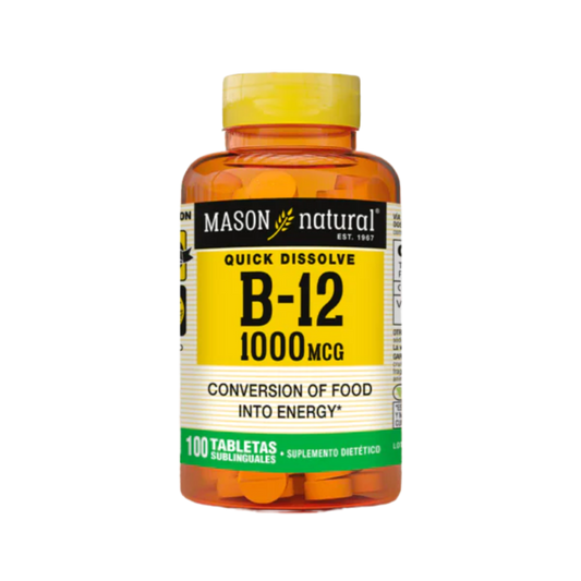 Vitamina B12 1000 MCG 60 Tabs Mason Natural