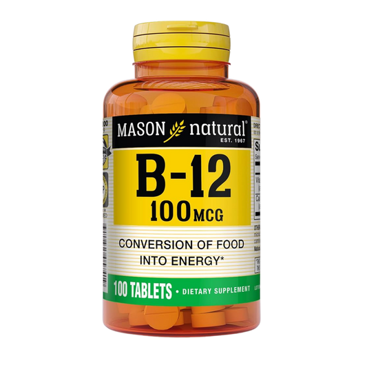 Vitamina B12 100 MCG 100 Tabs Mason Natural