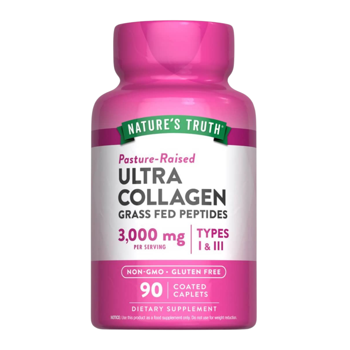 Ultra Collagen Grass Fed Peptides 300 MG 90 Caps Nature's Truth