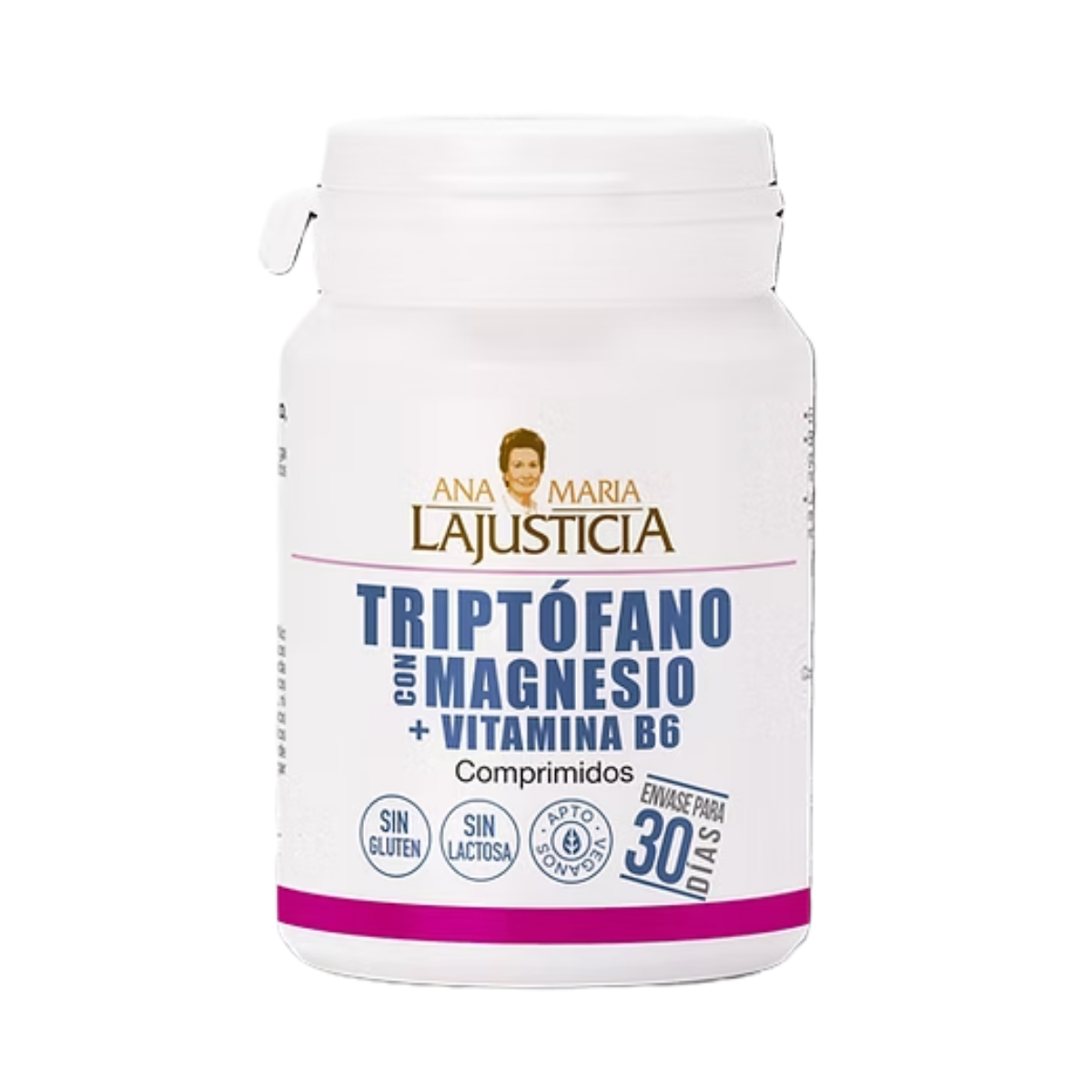 Triptofano + Magnesio + Vitamina B6 30 dias La Justicia