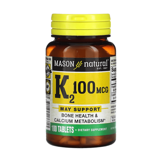 Vitamina K2 100 MCG 100 Tabs Mason Natural