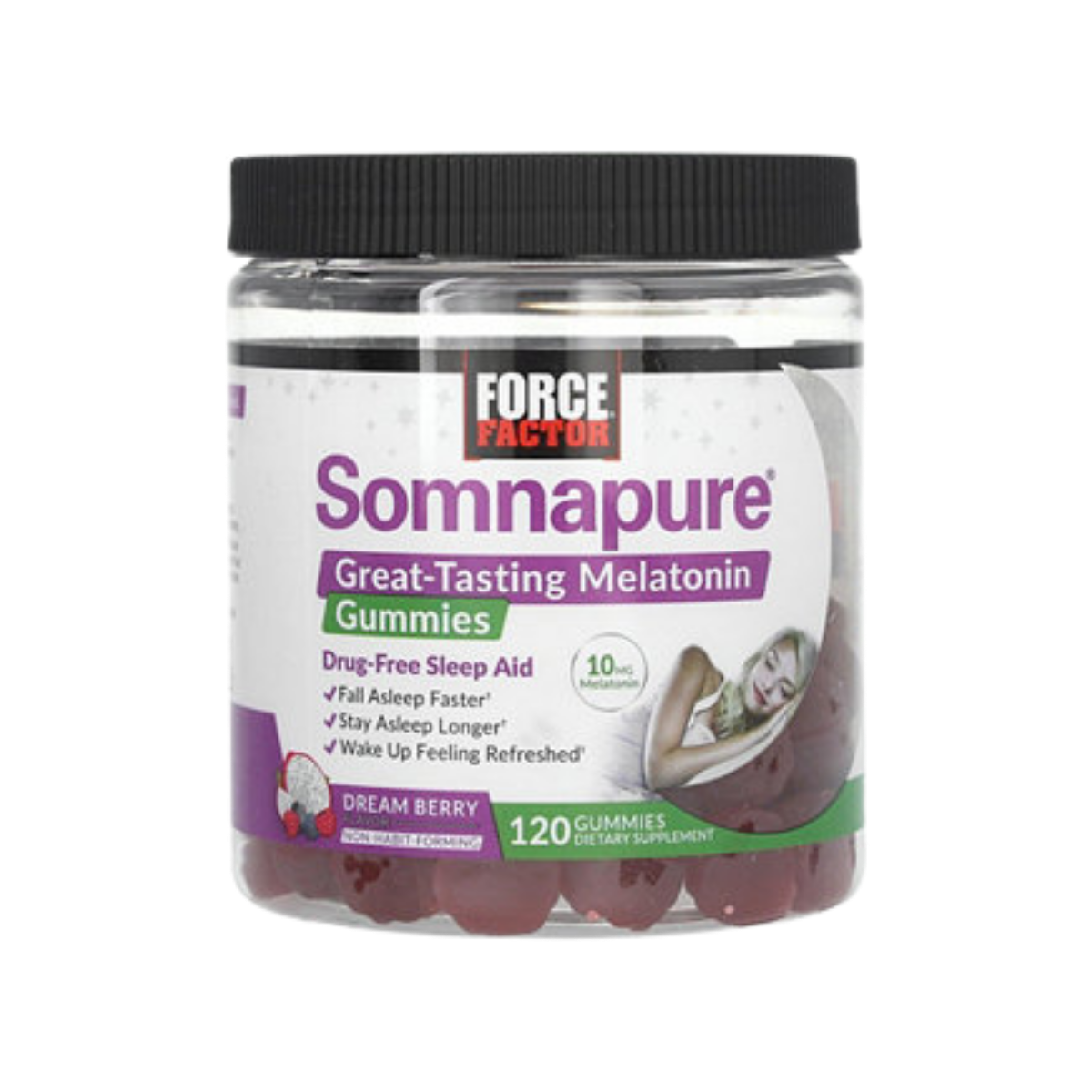 Somnapure 10 MG Melatonin 120 Gummies Force Factor