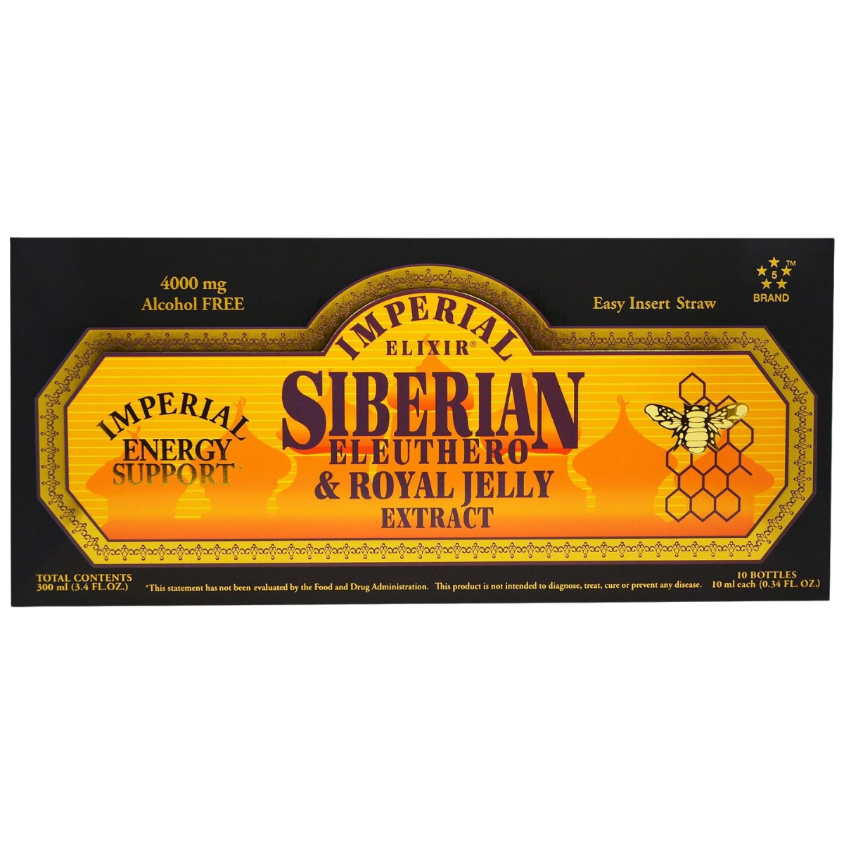 Siberian Eleuthero Root Extract 10 Bottles Imperial Elixir