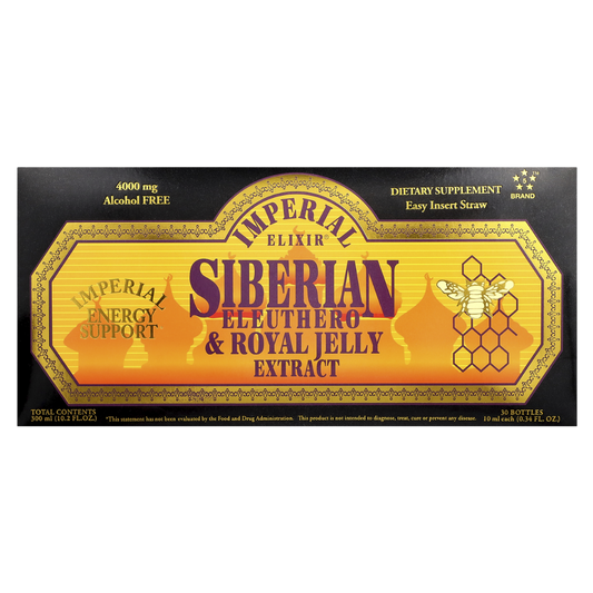 Siberian Eleuthero & Royal Jelly 30 Bottles Imperial Elixir