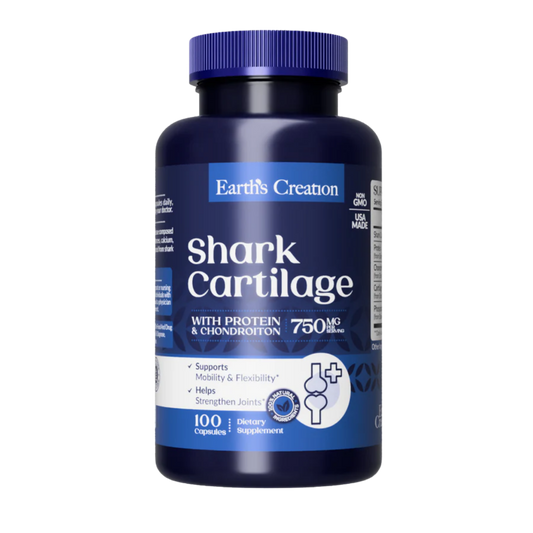 Shark Cartilage 750mg 100 Caps Earths Creation